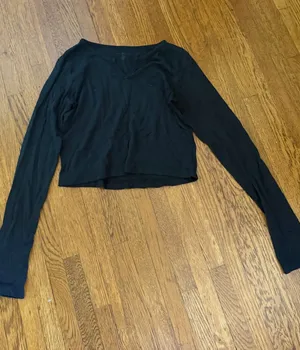Brandy Melville Black Long Sleeve Top thumbnail 1