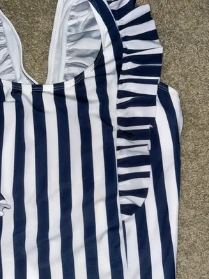 Striped One Piece Swimsuit thumbnail 3