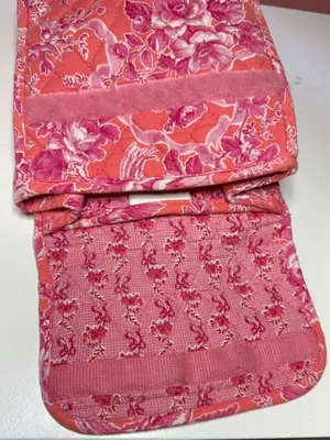 Vera Bradley Lunch Tote Bag in Retired Y2K Hope Toile Print Vintage Pink Orange thumbnail 5