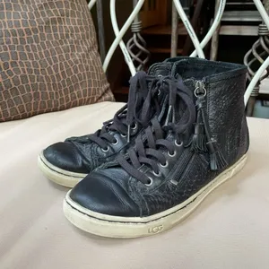 UGG‎ Blaney Leather Zipper High Top Sneaker thumbnail 9