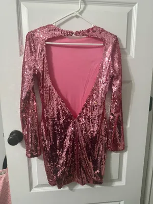 superdown Cindi Sequin Mini Dress Pink thumbnail 2