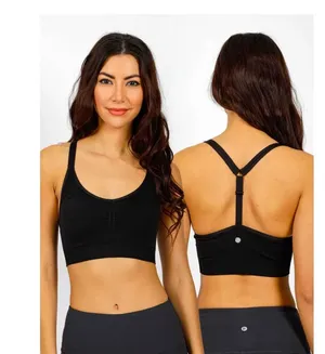 🎉4 for $20 Yogalicious Racerback Seamless Bra with Adjustable Strap, medium thumbnail 1