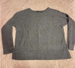 Banana Republic Womens Career Cotton‎ Blend Sweater Size S Gray I0220 thumbnail 1