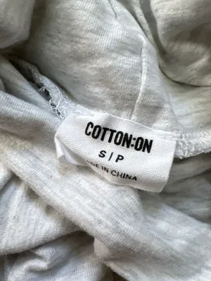 Cotton On Light Gray Long Sleeve Turtleneck Crop Top thumbnail 3