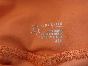 Aerie OFFLINE Real Me Coral Pleated Flowy Shorts Size Medium NWT thumbnail 9
