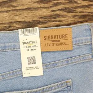 Signature By Levi Strauss & Co. Gold Label Co. High Rise 3" Jean Shorts Blue 26 thumbnail 4