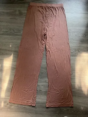 Skims Dusty Pink Wide Leg Pull On Drawstring Comfy Cozy Relax Lounge Pants M thumbnail 2