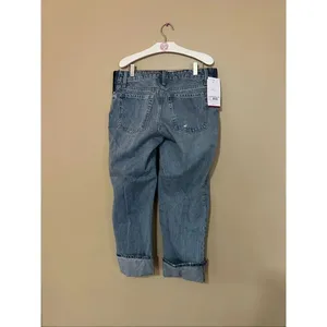 Isabel Maternity By Ingrid & Isabel Cropped Vintage Straight Jeans Woman’s Size thumbnail 7