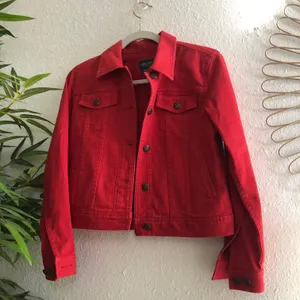 Ralph Lauren Reddish Orange  denim jacket (Size S) thumbnail 1