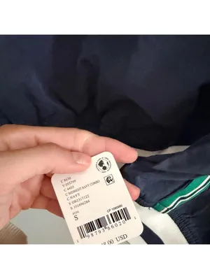 Free People Movement Navy Blue & Green Pullover Track Jacket thumbnail 2