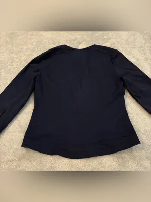 Classic Navy Women's Blazer Jacket by Express Size 10 thumbnail 8