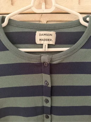 Damson Madder Sybil Stripe Cardigan Size 8 thumbnail 5
