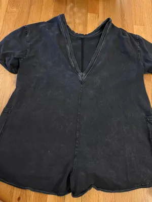 Free People Romper Black Movement thumbnail 1