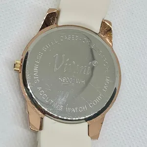 Vivani women wrist watch 38mm rose gold tone rhinestone quartz analog running thumbnail 6