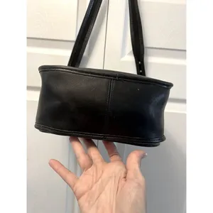 Coach Vintage Black Saddle Bag‎ legacy Y2K Classic thumbnail 6