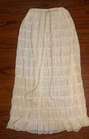 Long skirt White Size M thumbnail 1