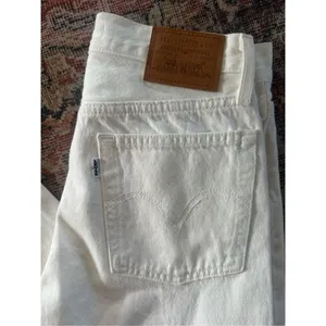 Levi’s 501 Straight Leg Jeans - White - 26 thumbnail 7