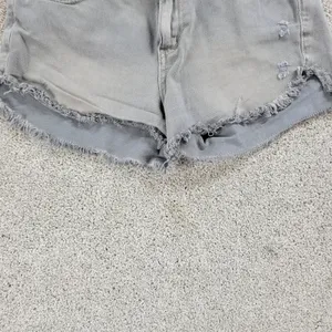 Free People Womens Cut Off Jean Shorts 26 Blue Distressed‎ Denim Button Fly thumbnail 6