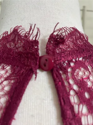 Lulu's Magenta Lace Halter Midi Dress thumbnail 7