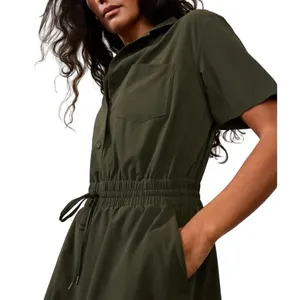 Athleta Petite Avenue Romper in Aspen Olive, Size SP​​​ thumbnail 3