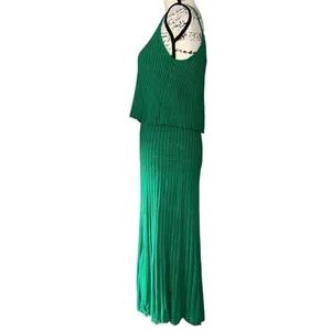 Scoop‎ NYC green 2-piece tank sweater & skirt set small 4-6 thumbnail 5
