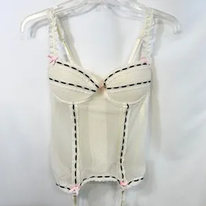 Victoria's Secret Sexy Little Things‎ 36B Bustier Ivory Corset Garter Y2K 175 thumbnail 5