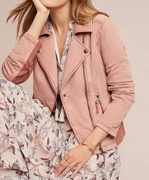 ANTHRO‎ Marrakech Suede Moto Jacket thumbnail 1