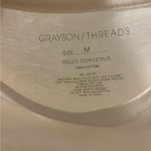Grayson Threads Cream cropped tee thumbnail 2