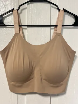 Eby Support Wireless Bralette with mesh back and removable padding MDD Tan Size M thumbnail 1