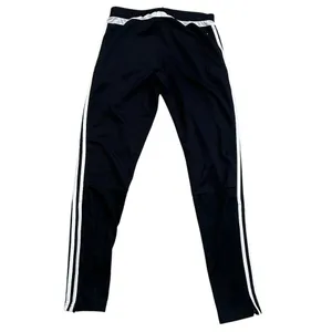 Adidas Unisex Track Pants S Black White Stripes Climacool Tapered Fit thumbnail 2