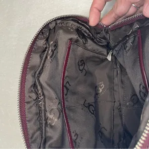 Authentic  Charlee Burgandy Pouch thumbnail 5