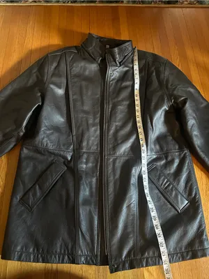 Vtg Field Gear Black Leather Jacket, Size 1X thumbnail 8