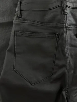 Edikted Faux Leather Flare Pants thumbnail 3