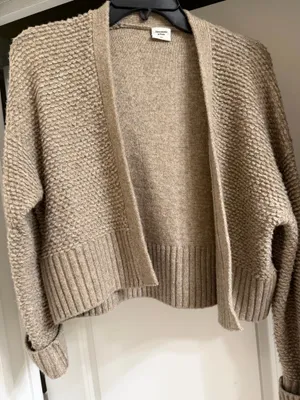 Abercrombie tan cardigan thumbnail 2