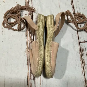 Nwot‎ Steve Madden Mesa Leather Espadrille Ankle Rope Tie Sandals thumbnail 6