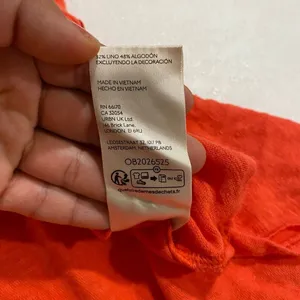 Free People We The Free Orange Henley Tank Top XL Oversized Boho thumbnail 8