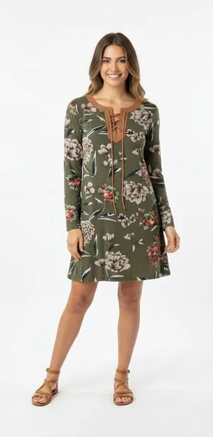 Entro floral dress size small thumbnail 1