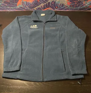 Columbia Navy Full-Zip Lightweight Fleece Jacket thumbnail 1