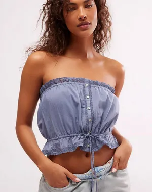 Free People Wistful Daydream Tube Top | Size M thumbnail 1