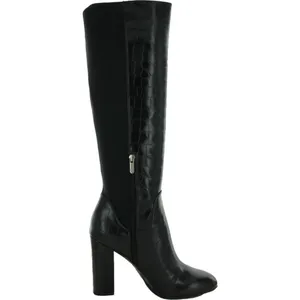 Circus by Sam Edelman Clarimont Zipper Knee Height Black Croc PT Boots thumbnail 4