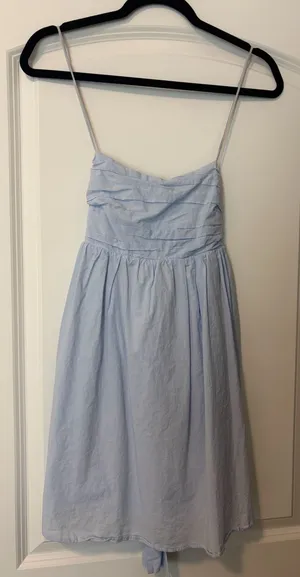 Storia Light Blue Spaghetti Strap Mini Dress thumbnail 1