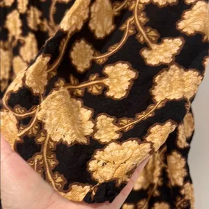 Free people Mia tunic Women's Black and Tan‎ Patterned Top small thumbnail 6