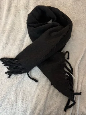 Banana Republic Black Fringe Blanket Scarf thumbnail 1