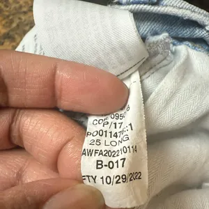 Abercrombie & Fitch The 90’s Relaxed Jean High Rise Blue Light Wash Size 25 Long thumbnail 5