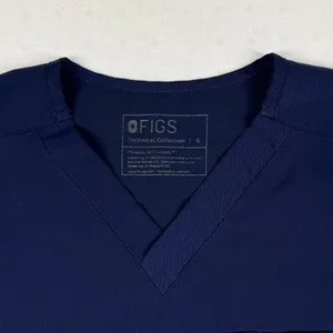 FIGS Leon Three Pocket Scrub Top Men’s Small Navy Blue V Neck FIONx thumbnail 3