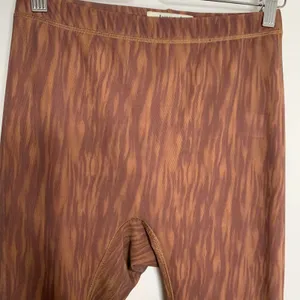House of CB Erin Mesh Chocolate Brown Print Flare Pants Womens Small thumbnail 8