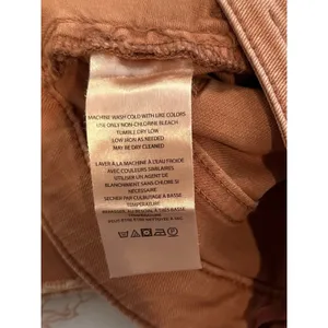 Pilcro Anthropologie Patch-Pocket Bootcut Jeans in Orange Size 30 EUC!!! thumbnail 6