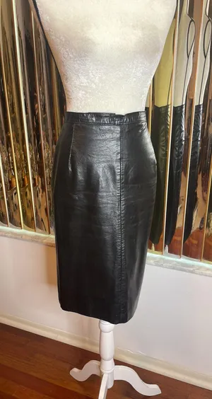 Phoenix Vintage  Leather Skirt thumbnail 1