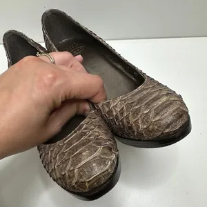 Stuart Weitzman for Scoop NYC Snakeskin Platform Pumps‎ Brown Python Heels 6M thumbnail 9