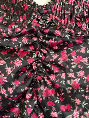 For Love & Lemons Black Floral Fairy Lace Cami Top Cottagecore Romantic Medium thumbnail 4